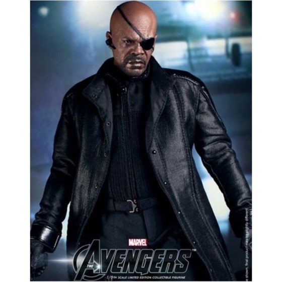 Avengers Samuel Nick Fury Leather Coat : Avengers Samuel Nick Fury Leather Coat 