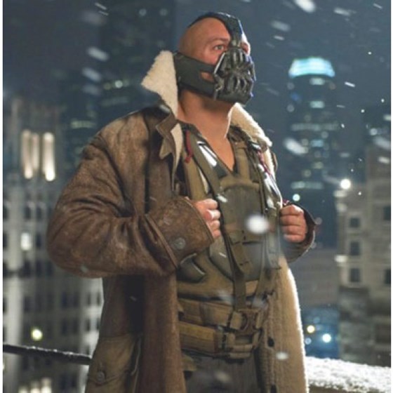 Fashion: Tom Hardy Bane Leather Coat Jacket